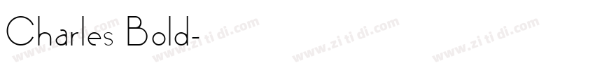 Charles Bold字体转换